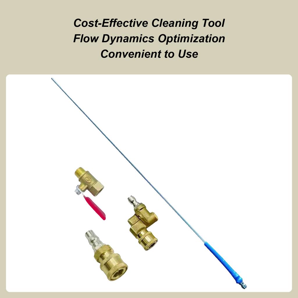 Radiator Cleaning Wand Car Water Tank Washing Tool High-Pressure Water Tank Maintenance Accessory For Automotive Outdoors Gutter