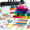 113 Piece Crochet Kit with Yarn Set– 1600 Yards Assorted Yarn for Knitting and Crochet, 73PCS Crochet Accessories Set Including Ergonomic Hooks
