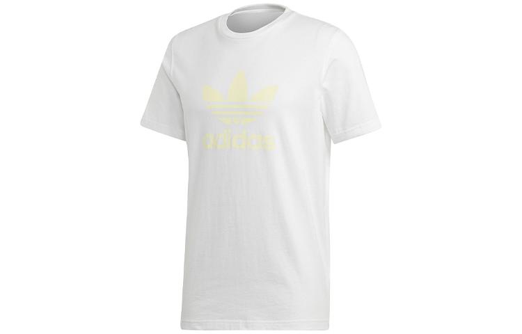 

Adidas Originals T Shirts Men s White Crew Neck Moderate Straight Fit FK1349 L
