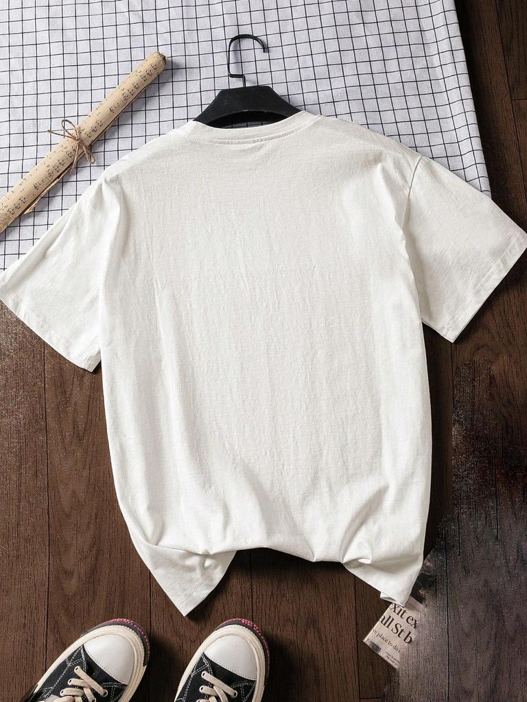 2026 Frühjahr/Sommer Cartoon Dackel Print Lockeres Reines Baumwoll-T-Shirt