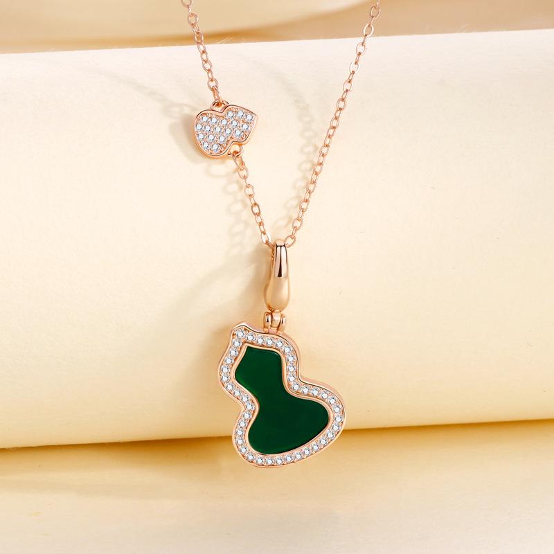 

Тыквенное ожерелье женская мода легкая роскошь ниша изысканный высококачественный кулон ювелирные изделия