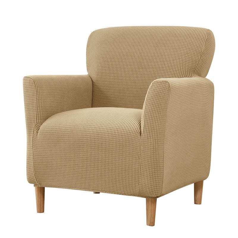 1Pc Armchair Cover Removable Stretch Tub Arm Chair Slipcover Solidastic Single Sofa Slipcovers For Study Bar Counter