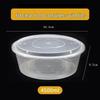 JINGRX Disposable Round Transparent Food Containers