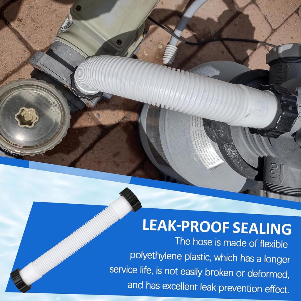 11388 Pool Sand Filter Pump Hose For Intex Sand Filter Pumps & Saltwater Systems, 14 Inch Above Ground Pool Interconnecting Hose For 26371CA