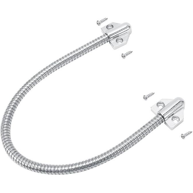 Door Loop Wire Armor Door Cord Zinc Alloy 1Pc 40Cm Long Door Loop With Triangle Ends For Exposed Mortise Mounting Wire Cable