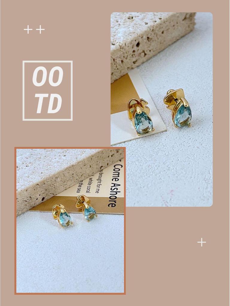 Minimalist Luxury Zircon Stud Earrings