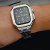 Luxury Stainless Steel Modification Mod Kit for Apple Watch 10 46mm Metal Case for iWatch Series 10 9 9 7 6 5 4 SE Band 46MM Set