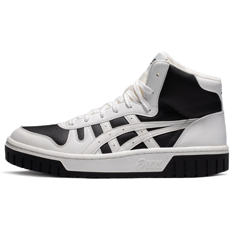 Asics Court Mz Hi Synthetic Leather Trendy Versatile Casual Warm Durable Lightweight Breathable Mid-Top Skate Shoes Unisex Skate Shoes 1203A177-101