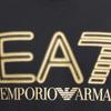 Emporio Armani EA7 SS24 Letter Logo Printed Crew Neck Pullover Long Sleeve Sweatshirt Men Sweatshirt Black 3DPM63-PJSHZ-0208