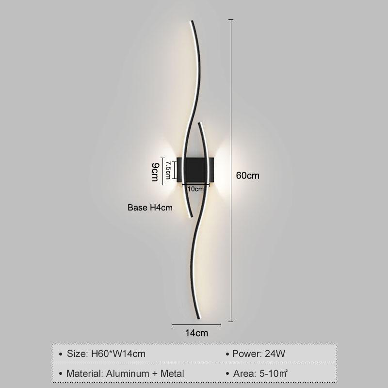 Moderní LED nástěnné lampy do ložnice, noční stolky, obývací pokoj, předsíň, domácí, nástěnné svítidlo, interiérové ​​lampy, lampy do uličky