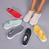 Women's Slip-On Crystal Sneakers Breathable Mesh Plus Size Casual Flats Women Comfort Soft Sole Running Walking Shoes