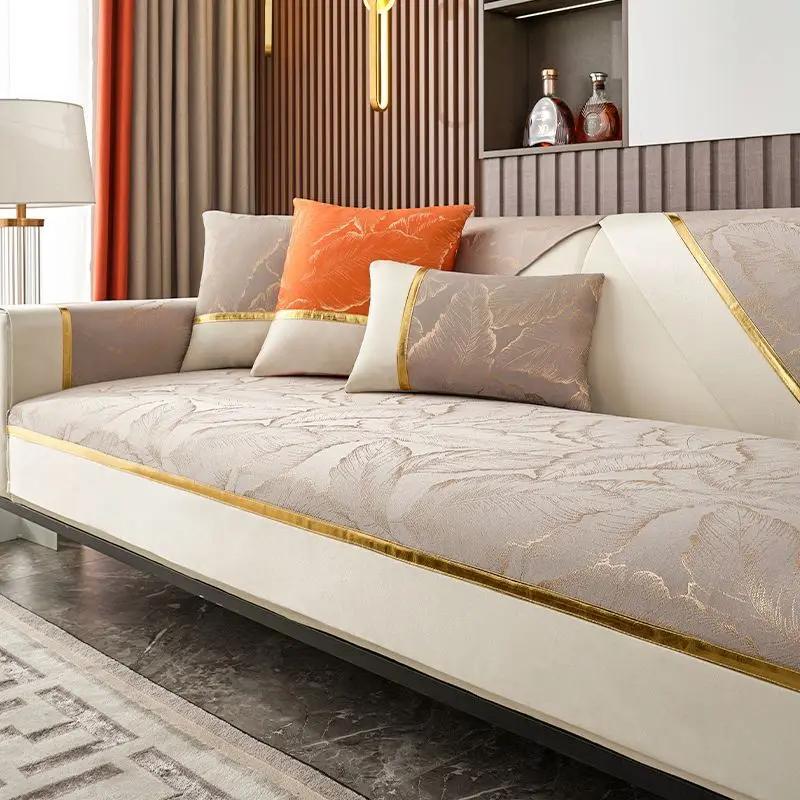 Light Luxury Chenille Jacquard Sofa Cushion Manufacturers Wholesale Four Seasons Universal Non-slip Cushion Nordic Sofa Cover
