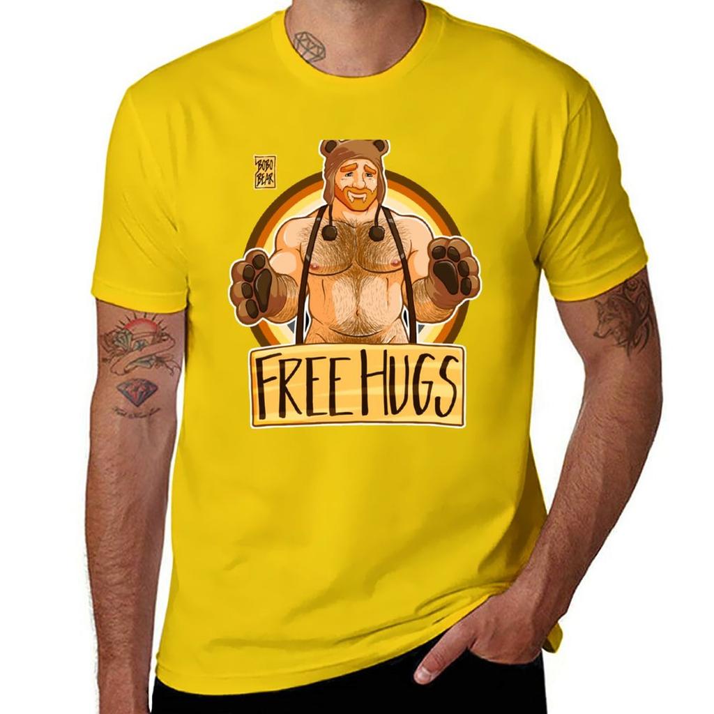 ADAM MAG UMARMUNGEN - BÄRENSTOLZ - GINGER EDITION T-Shirt Vintage-Kleidung lustig Jungen Tierdruck Anime-Kleidung T-Shirt Männer