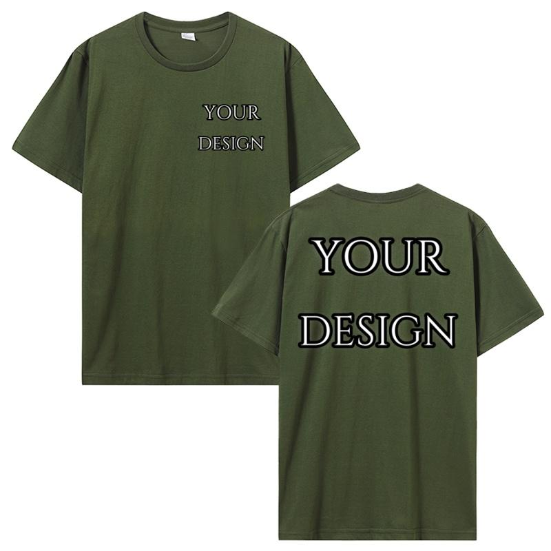 Custom T Shirt Make Your Design Logo Text Print Tshirt Personalized Gift Customized Front And Back Logo Text Photos Tees Tops