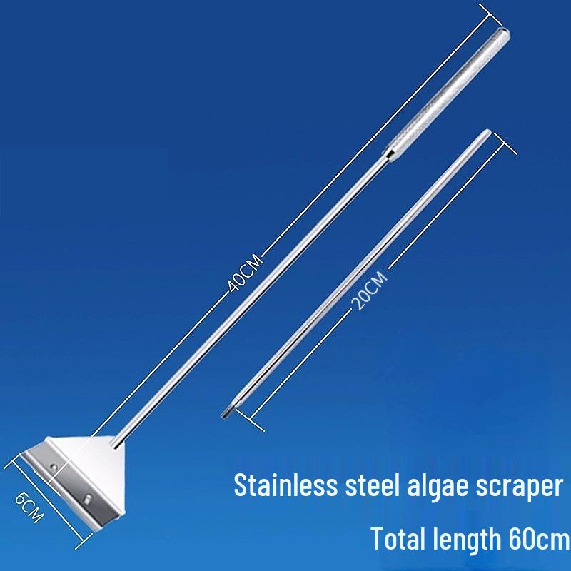 Algae Scraper & Cleaner for Aquariums - Plant Tank Brush & Remover