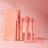HMU Blind Drop Shipping Soft 12pcs Pink Wood Handle Good Quality Custom Logo Makeup Brushes Set