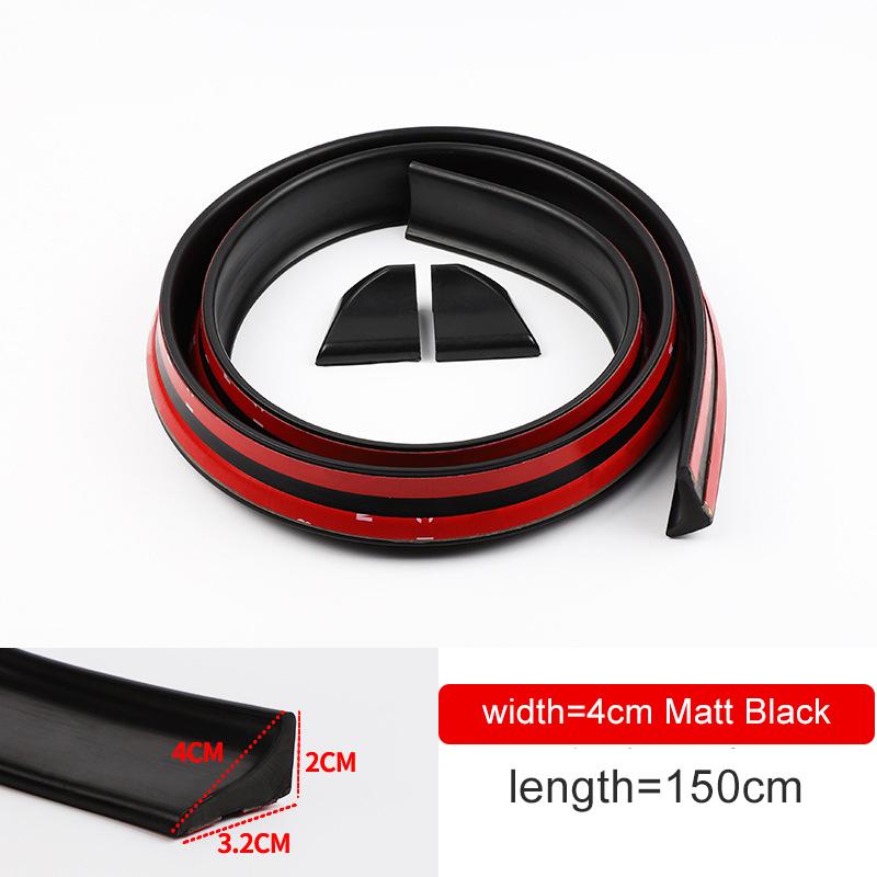 

Универсальный автомобильный спойлер с крыльями, бесплатная перфорация, задняя центральная часть, окно на крышу, крышка багажника, уточный хвост, губа, седан, хэтчбек, аксессуары для внедорожников 4cm Matt Black