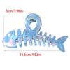 Nacreous Fish Bone Hair Clip Slip Resistant Design Lightweight Hairpin For Women Girls Soft Feel Wear