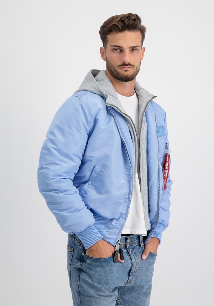 Зимняя куртка Alpha Industries MA-1 D-Tec Hood Bomber Jacket (183110) (183110) светло-голубой