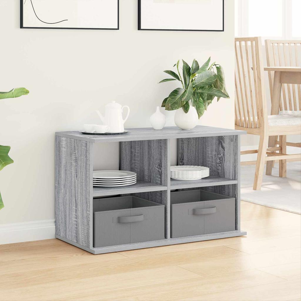 TV Stand with Drawers Grey Sonoma 79 x 40 x 48 cm