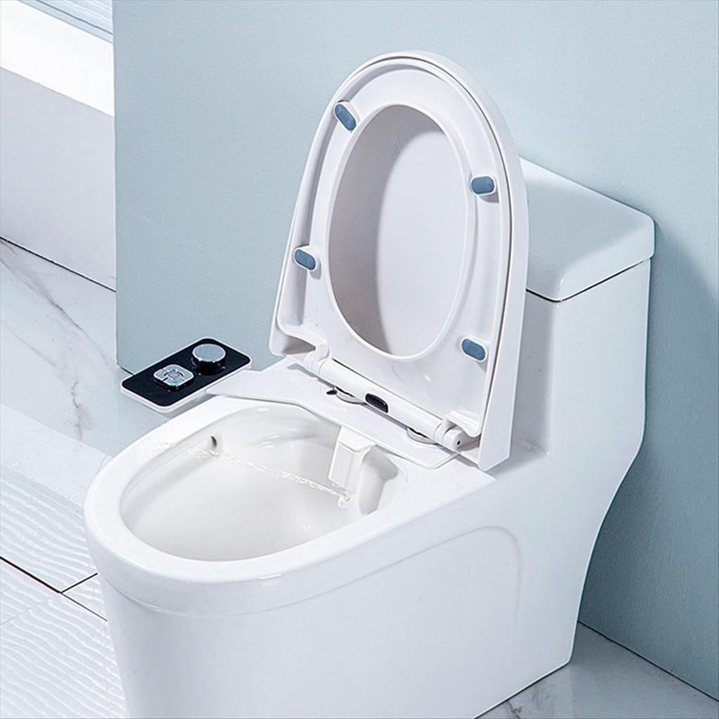 Bidet Attachment Non-Electric Bidet Toilet Seat Sprayer with Pressure Controls Dual Nozzles for Frontal Rear Wash A