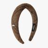 mellotory wool check hairband (brown)