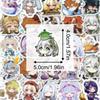 Cute Genshin Impact Stickers (50/100/200 Pieces) - Perfect for Laptops Anime/games Luggage Guitars and More A Must-have for Game Lovers!