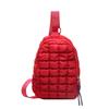 Bolsa de pecho simple para mujer nueva de otoño e invierno, ropa de algodón, bolso de hombro portátil, bolso bandolera personalizado para el trabajo