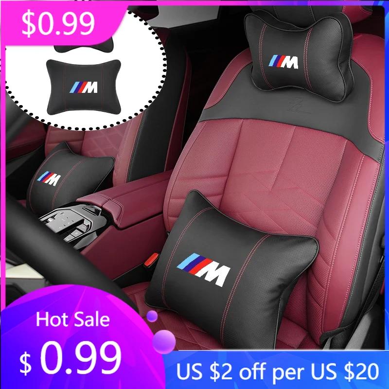 2025 Hot Car Seat Lumbar Neck Pillow Headrest Cushion Waist Interior For BMW X1 X2 X3 X4 X5 X6 X7 G20 G30 6GT E46 E90 E60 F10 E3
