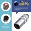 FORW-Premium 4Pin XLR Male To 3.5Mm Balanced Female Audio Adapter For Amplifiers, Microphones