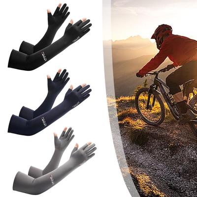 Sommer Eis Seide Sonnencreme Hülse Sonnenschutz Anti UV Atmungs Protector Fahren Hand Handschuhe Radfahren Lange Trocknen Schnell P8I4
