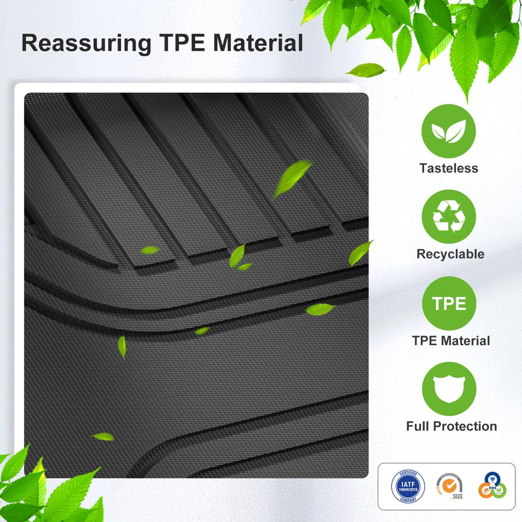 Smabee Left Drive for Xpeng Mona M03 2024 2025 With Subwoofer Car Floor Mats Cargo Liner Trunk Pad TPE Waterproof Accessories
