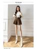 2024 Slimming Women's High Waist A-Line Woolen Pleated Skirt Pants for Winter