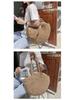 Large Capacity Ethnic Style Woven Shoulder Bag – Fashionable Women's Beach Handbag