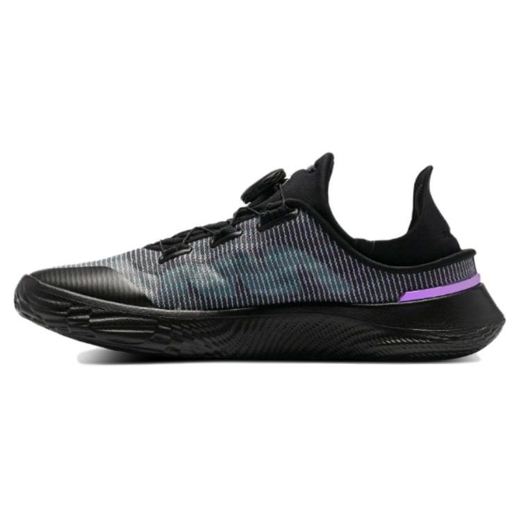 Under Armour Ua Flow Slipspeed Pohodlné Všestranné Nízké Neformální Běžecké Boty Dámské tenisky Černá Fialová 3027812-003