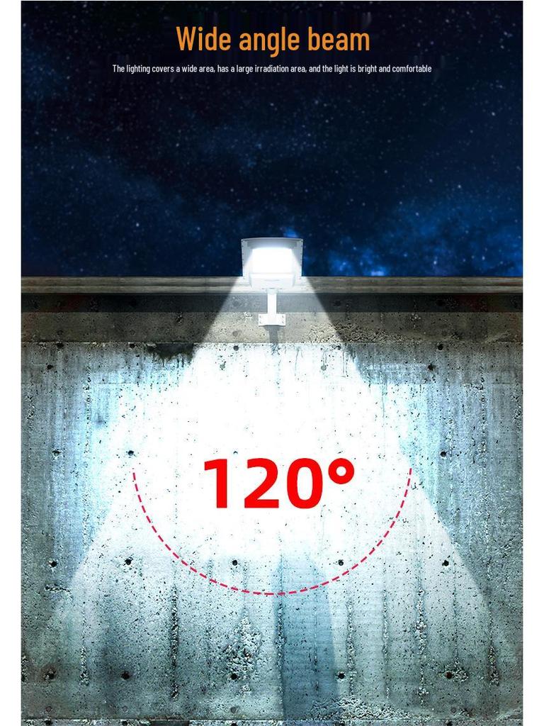 Super Bright LED Solar Street Light with Motion Sensor for Outdoor Courtyard and Rural Home Lighting