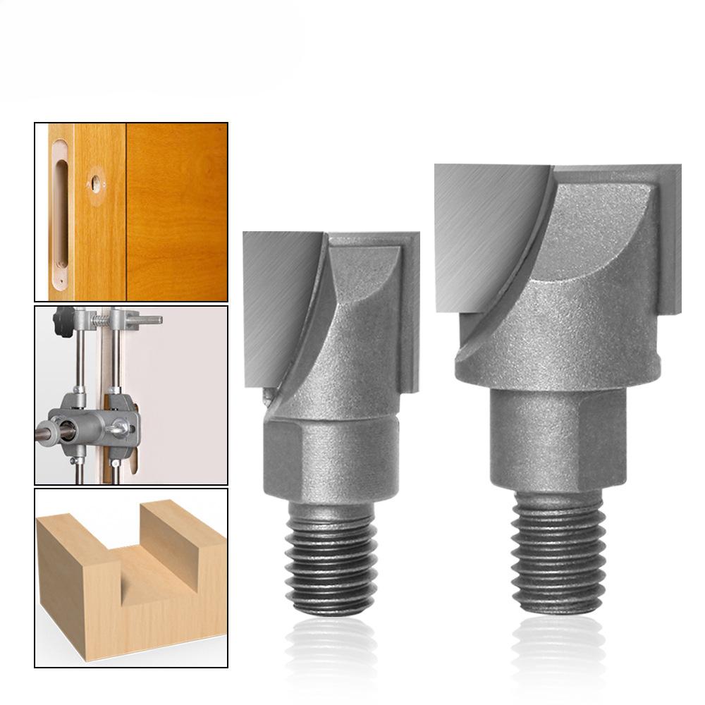 Silk Buckle Spiral Bottom Cleaning Knife Wooden Door Lock Hole Artifact Carpenter Lock Slot Fingerprint Lock Sharp Weapon