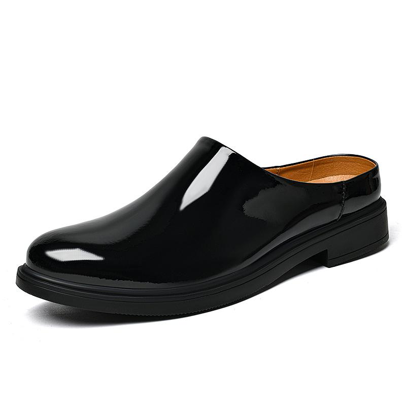 Sommer Herren Halbschuhe Luxus Rindsleder Herren Fahrerschuhe Outdoor Sandalen Mules Mokassins Atmungsaktive Penny Loafer