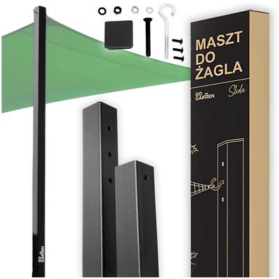 Mast Pole for Shade Sail Garden Gazebo Adjustable Height 240 Cm