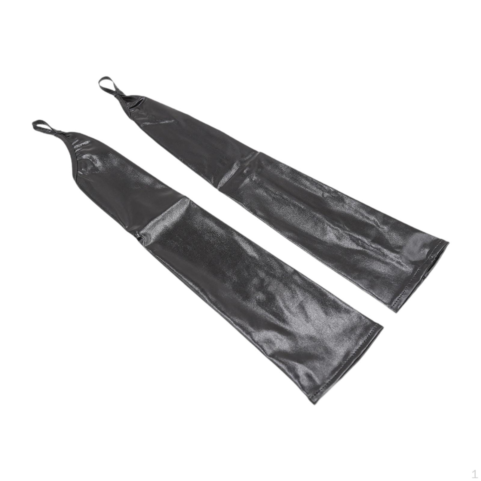 Перчатки из лакированной кожи — фото 11