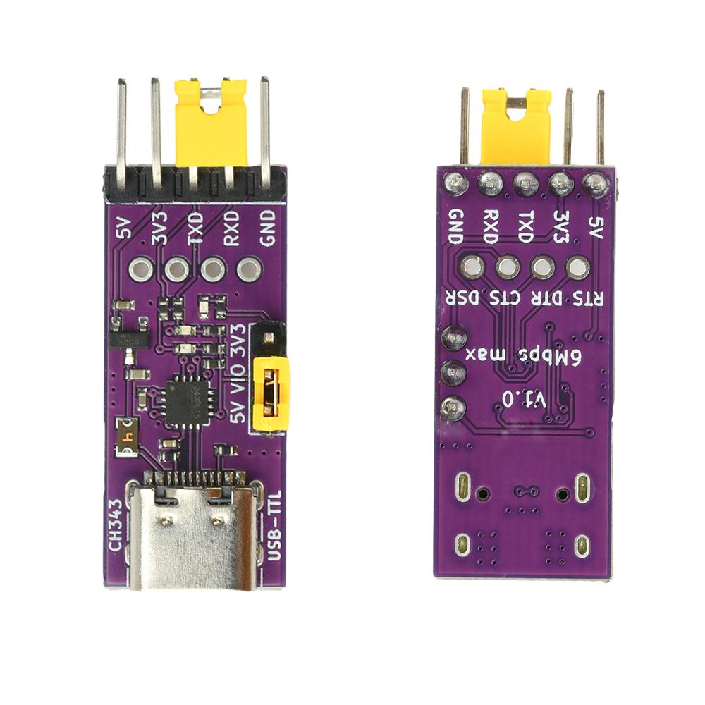 1/2/4/8 Channel USB to TTL Serial Port Module Type-C High Speed CH343/CH342/CH344/CH348 Chip  Communication Conversion Module