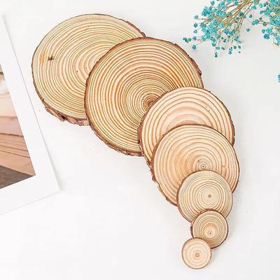 DIY Hand-Painted Wooden Slices for Crafts and Kindergarten Decor – Small Natural Wood Pieces with Growth Rings