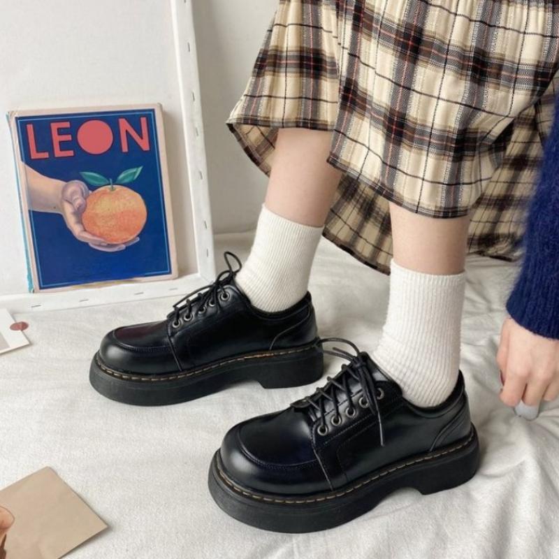 Japanese School Uniform shoes Jk Student Shoes Girls Women Kawaii Lolita Soft Girl Round Toe lolita Platform Mary Jane Shoes