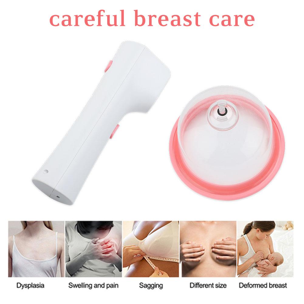 Electric Vacuum Cups Breast Enlargement Massager Breast Nipple Massager Bust Developer Care L