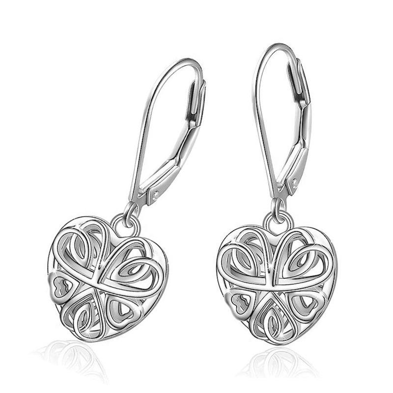 Bohemian Love Ear Buckle Women, Fashion Design Earrings, Texture Solid Color Popular Earrings