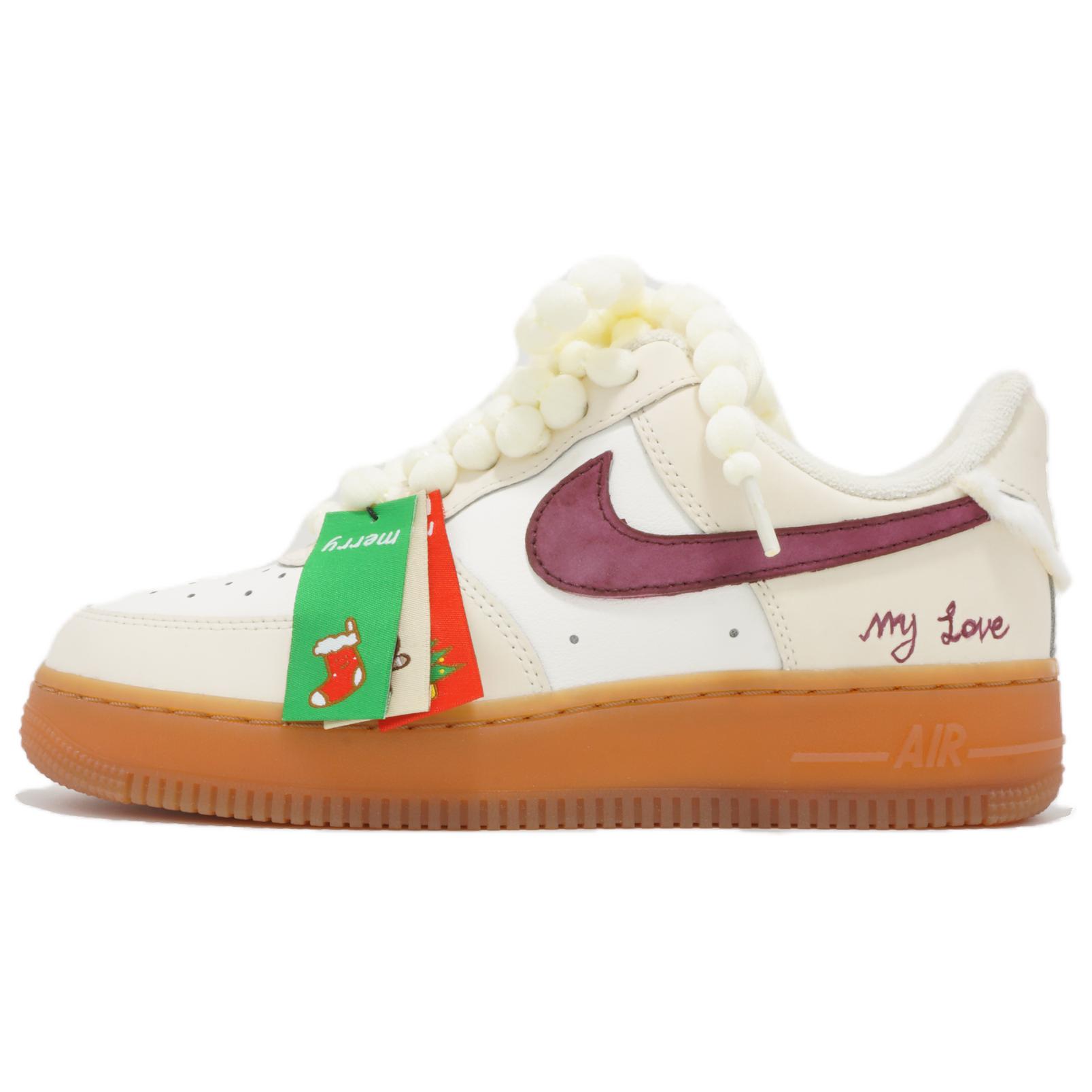 

Nike Air Force 1 Christmas Bubbles, Minimalist Style, Elegant, Fleece Lined, Cute, Minimalist Style, Vintage FV3701-119(Team66-) 38