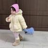Children's Winter Thickened Cotton-padded Jacket Girls' Winter Hooded Cotton-padded Clothes Children's Clothing Baby Warm Cotton-padded 