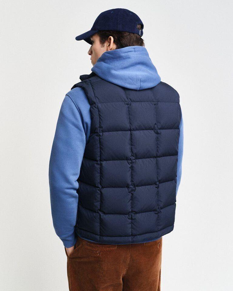 Зимняя куртка GANT MID DOWN VEST modischer Steppung marine