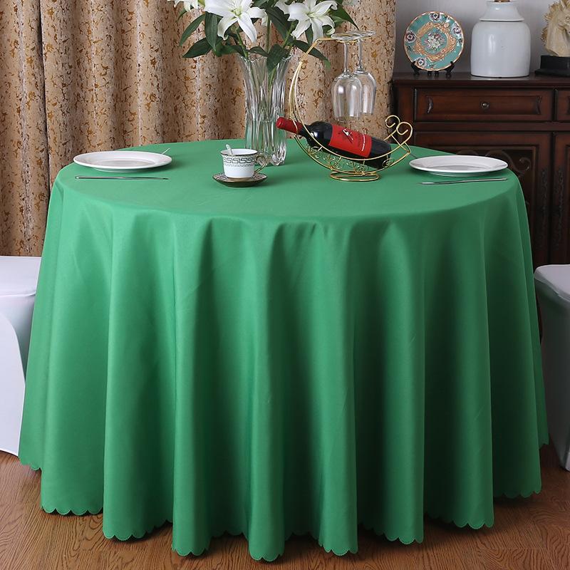 White Polyester Round Tablecloth For Home Banquet Wedding Events Solid Color Circular Table Cover Elegant Table Linen For Dining Room Celebration