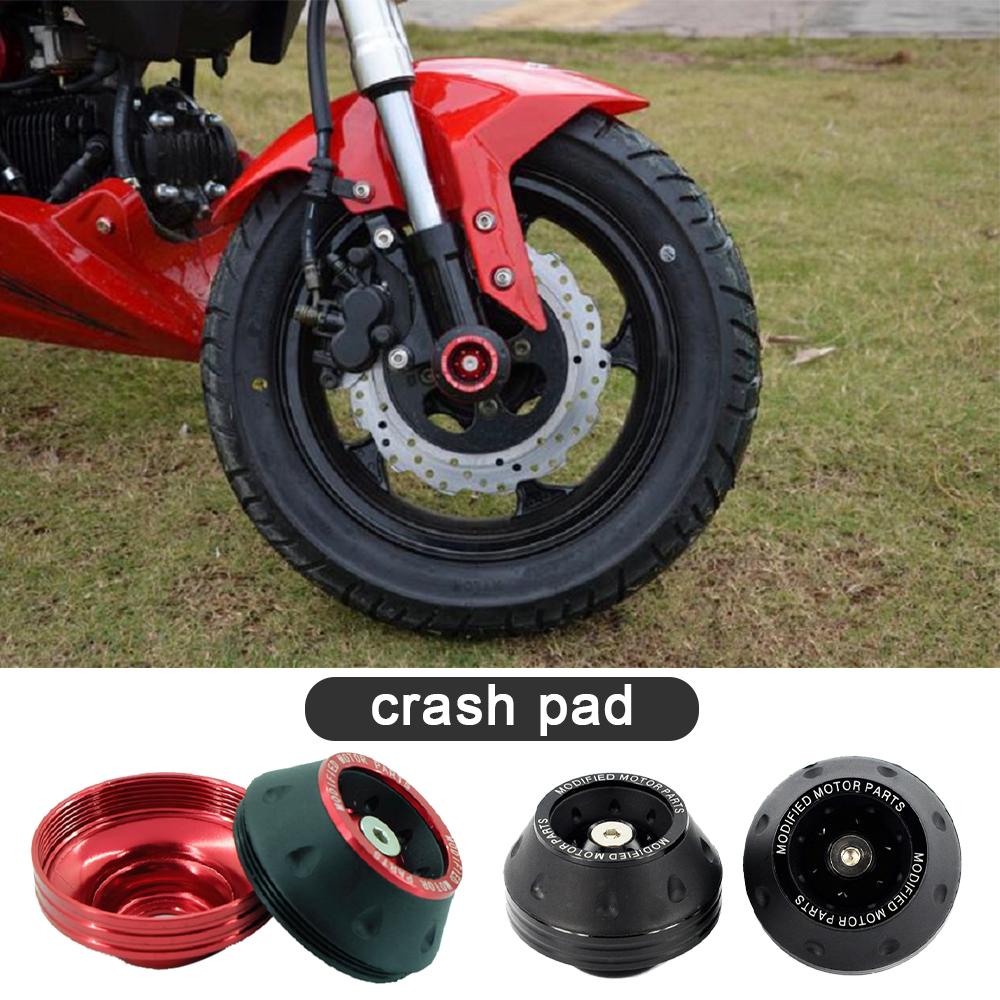 2 buc aliaj universal motociclete cădere protector anti-explozie furcă față cupe glisoare